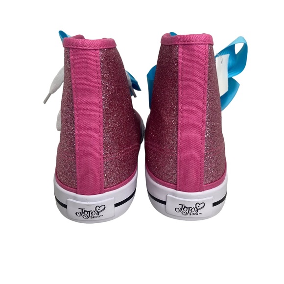Jojo Siwa Hi Top Pink Glitter Sneakers - Picture 6 of 11